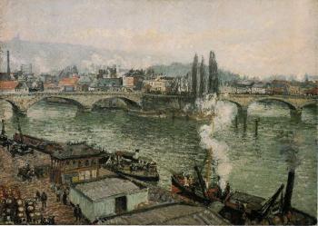 The Corneille Bridge, Rouen, Grey Weather